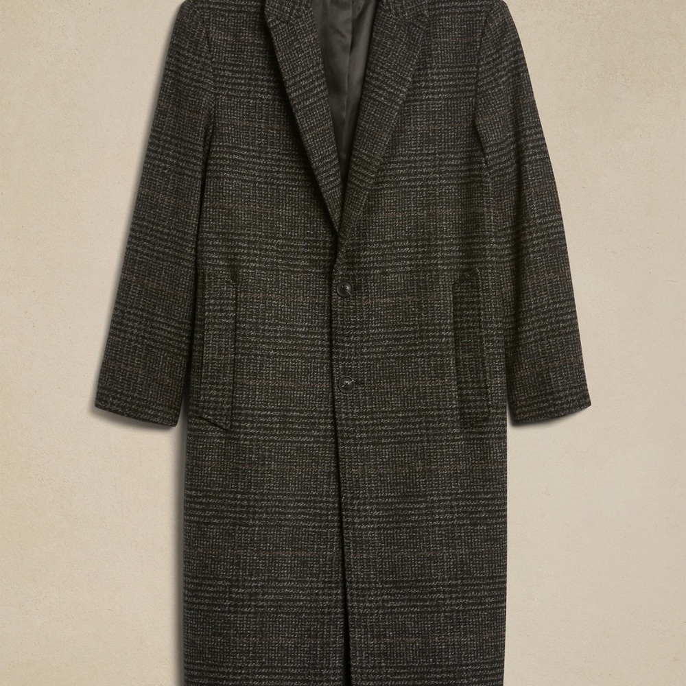 Men’s long wool coat NWT.